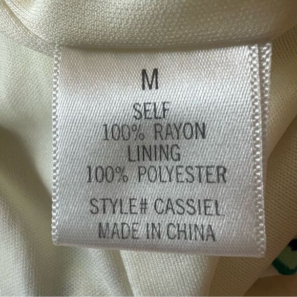 Miami Ankle Wide Leg On Off Shoulder Floral Boho Whimsy Pantsuit Jumpsuit SZ M - Picture 8 of 10